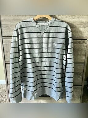 Huf striped crewneck sweater